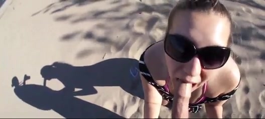 Voyeur Facial - Beach voyeur wife oral sex and fucking with facial cumshot