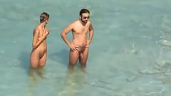Wife Caught Naked On Beach - Nudist wife caught doing oral sex at the beach on voyeur cam